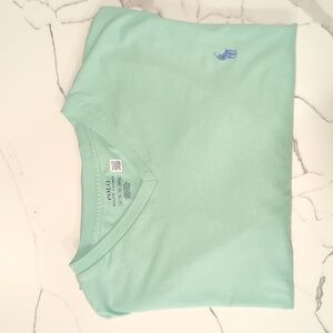 Polo by Ralph Lauren Men's Light Green V-Neck Tee